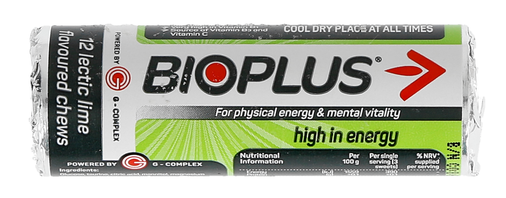 Bioplus Lectic Lime Flavoured Chews 12pk