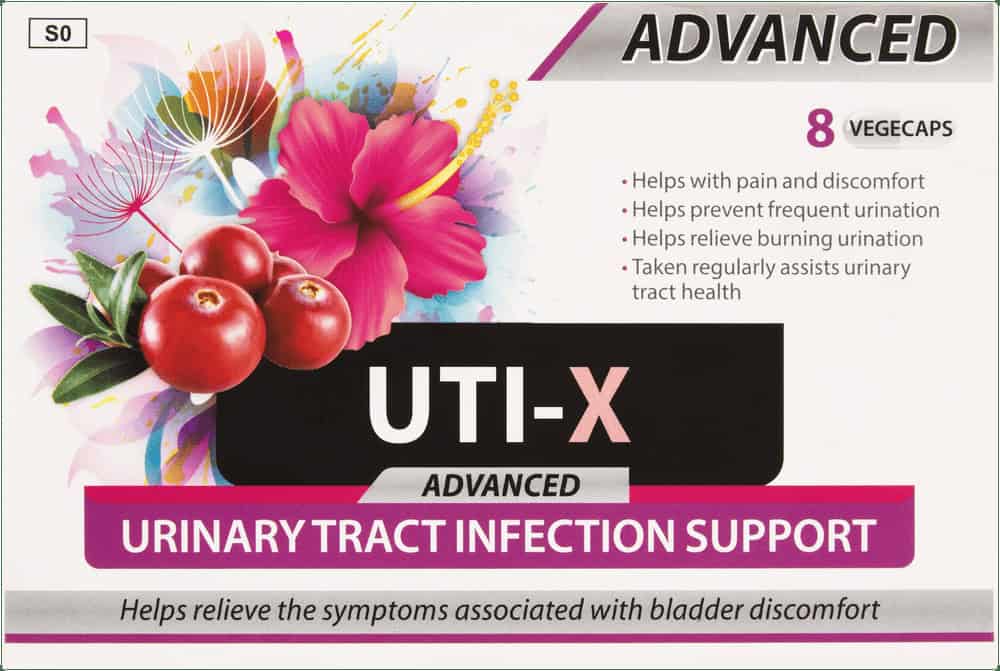Uti-x Advanced Urinary Tract Infection Support Vegecaps 8pk