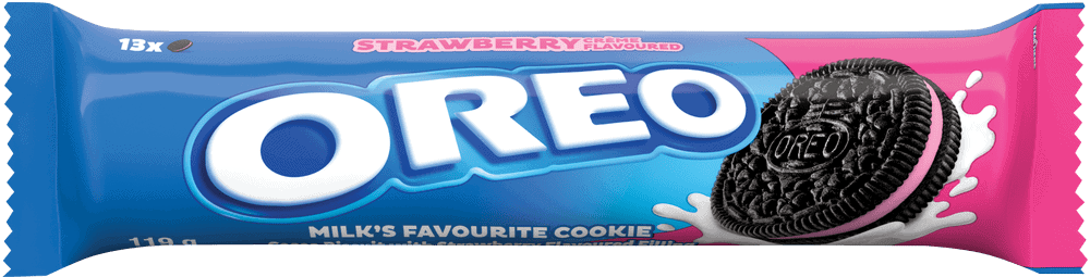 OREO Strawberry Créme Flavoured Biscuits 119g