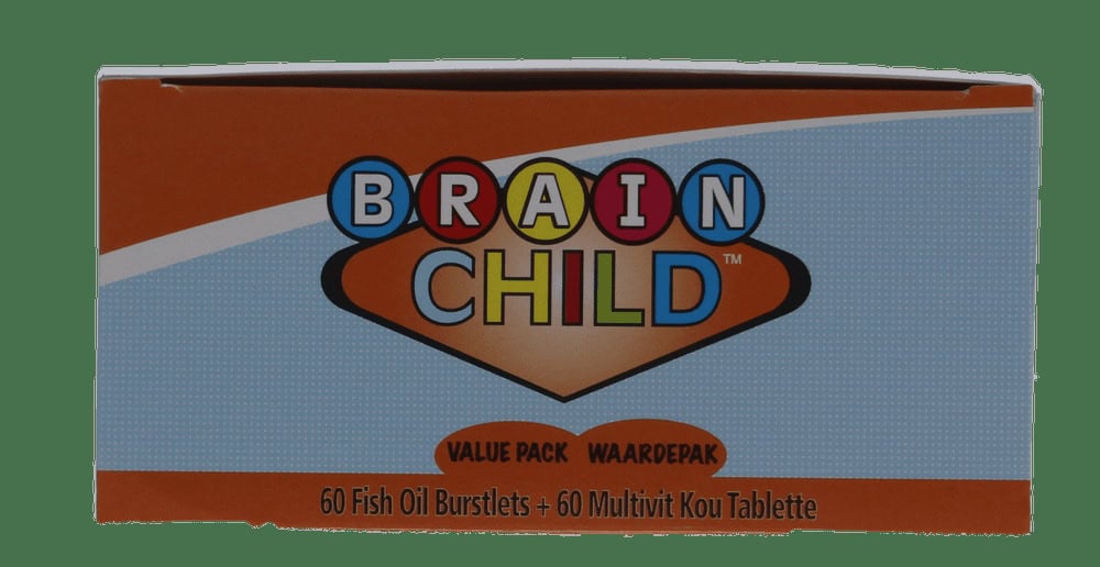 Brain Child Fish Oil Burstlets and Multivit Chew Tablets 120s