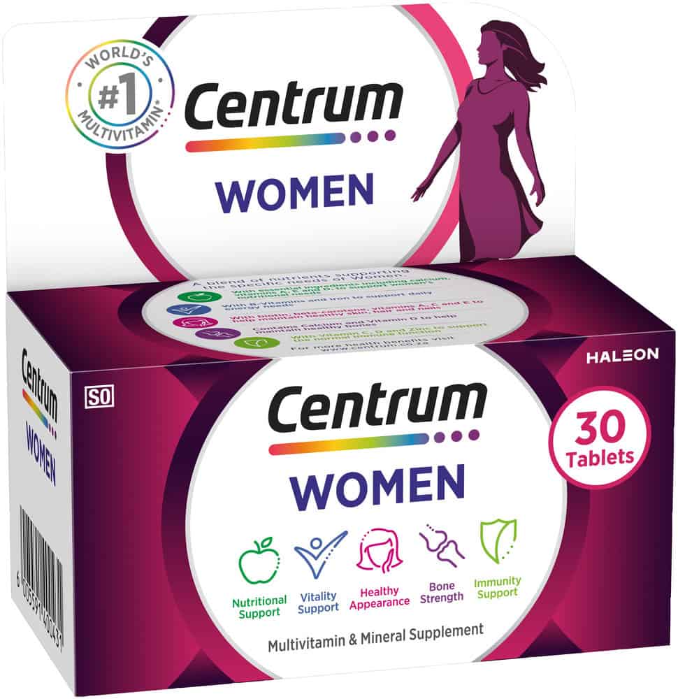Centrum Women Multivitamin & Mineral Supplement Tablets 30pk