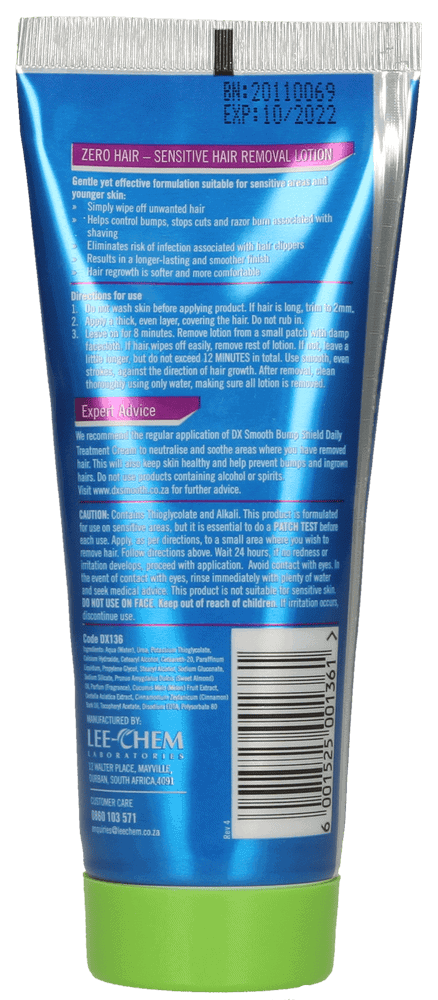 DX Smooth Zero Hair Sensitive Hair Removal Lotion 100ml