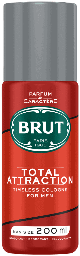 BRUT Total Attraction Aerosol Deodorant Body Spray 200ml