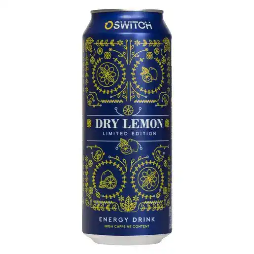 Switch ENERGY DRINK 500ML DRY LEMON