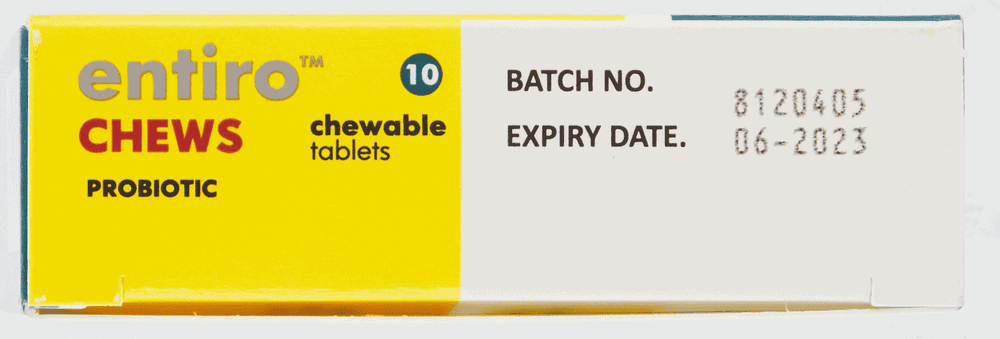 Entiro Raspberry/Cherry Flavour Probiotic Chewable Tablets 10pk