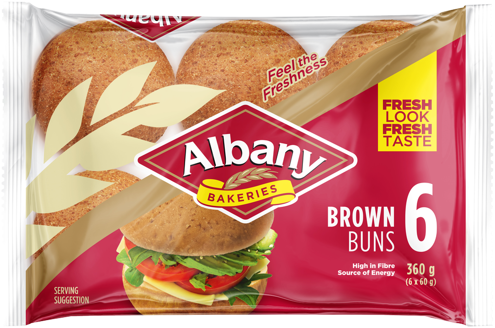 Albany Superior Brown Buns 6pk