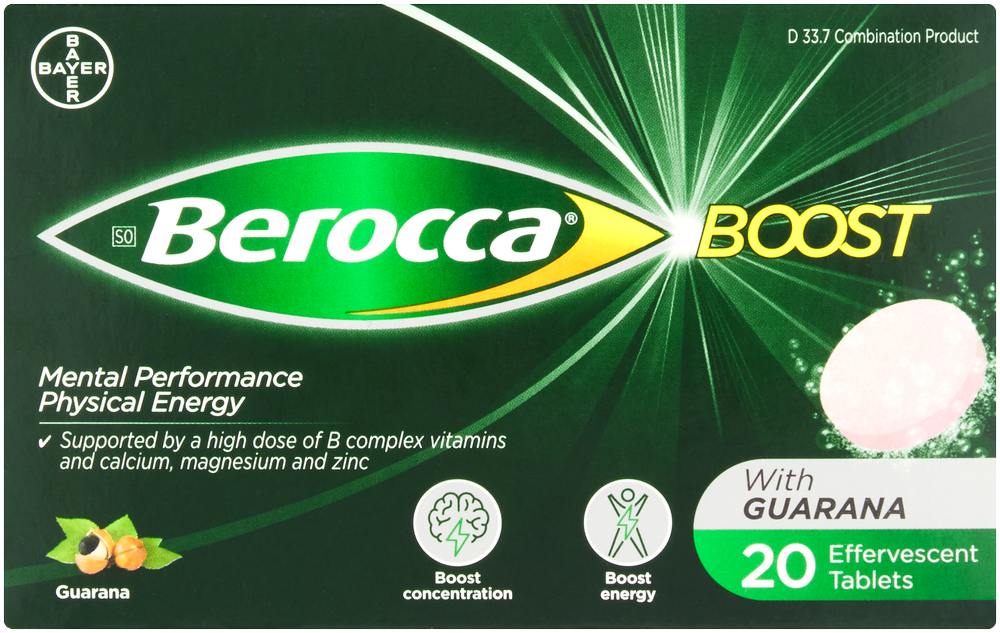 Berocca Boost Effervescent Tablets 20pk