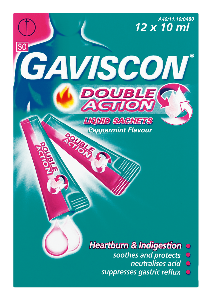 Gaviscon Peppermint Flavour Antacid Liquid 12 x 10ml