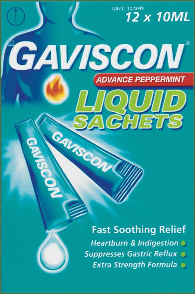 Gaviscon Advance Peppermint Antacid Liquid 12 x 10ml