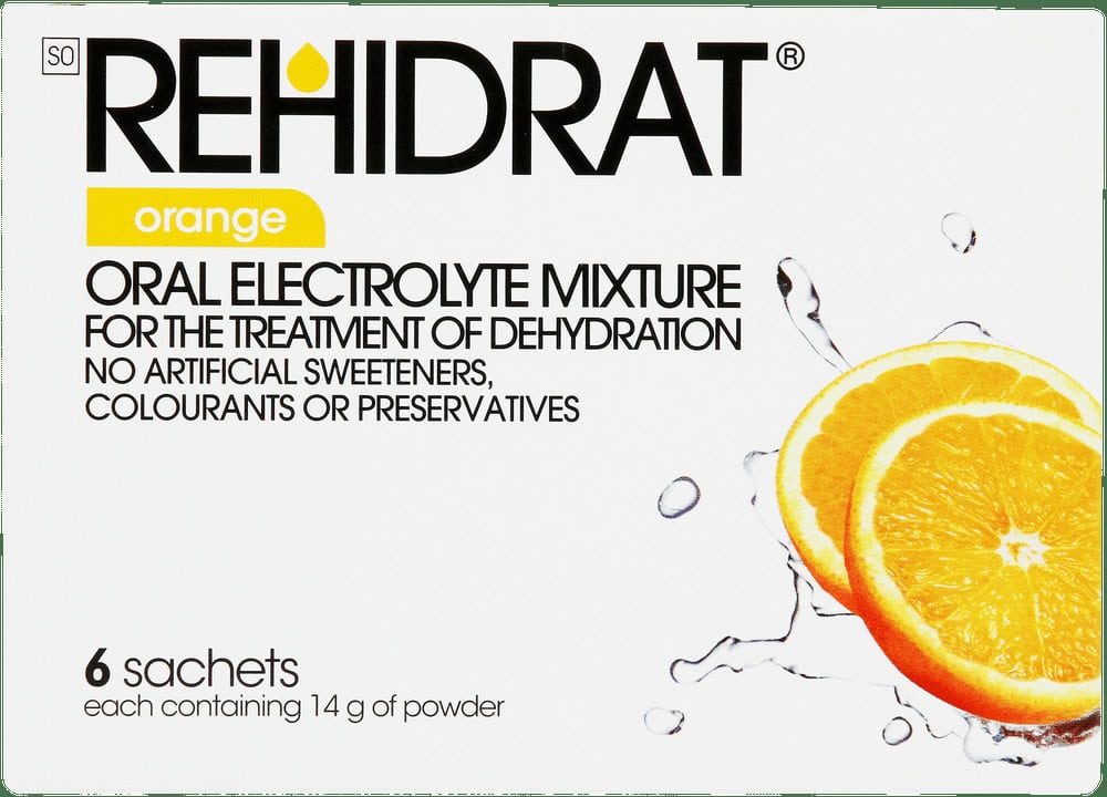 Rehidrat Orange Oral Electrolyte Mixture 6 x 14g