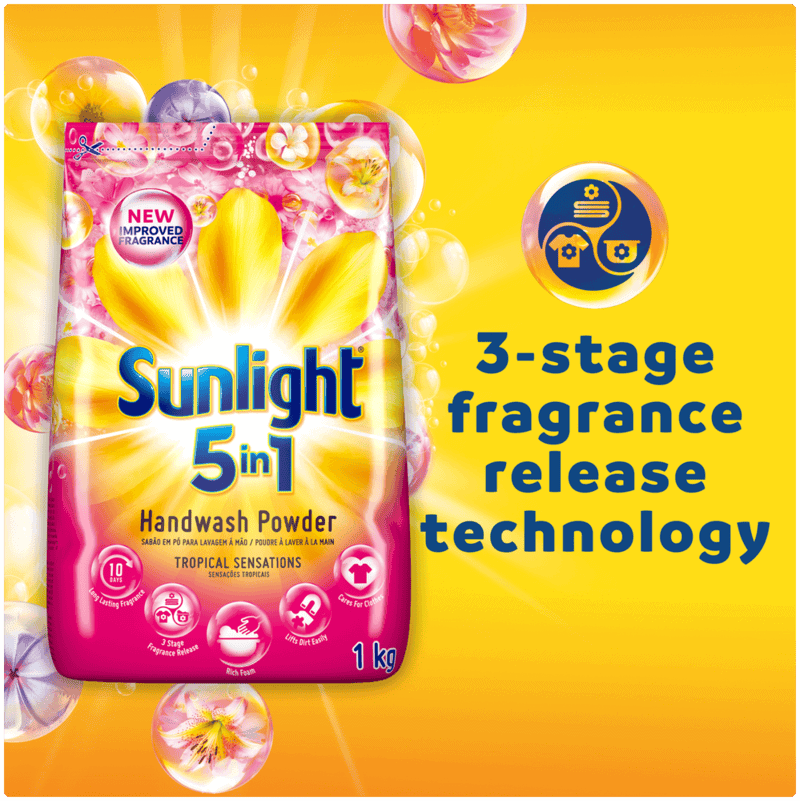 Sunlight Tropical Sensations 5-in-1 Hand Washing Powder 1kg