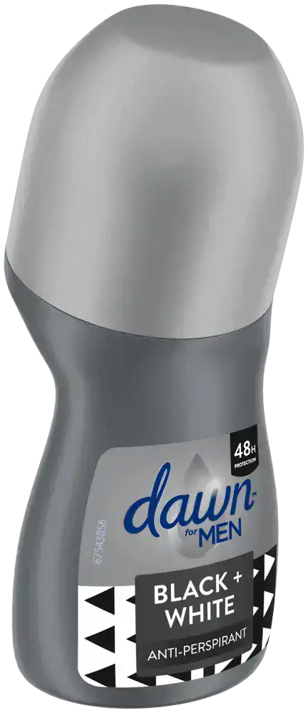 Dawn MEN Men Black and White Antiperspirant Roll-On Deodorant 45ml