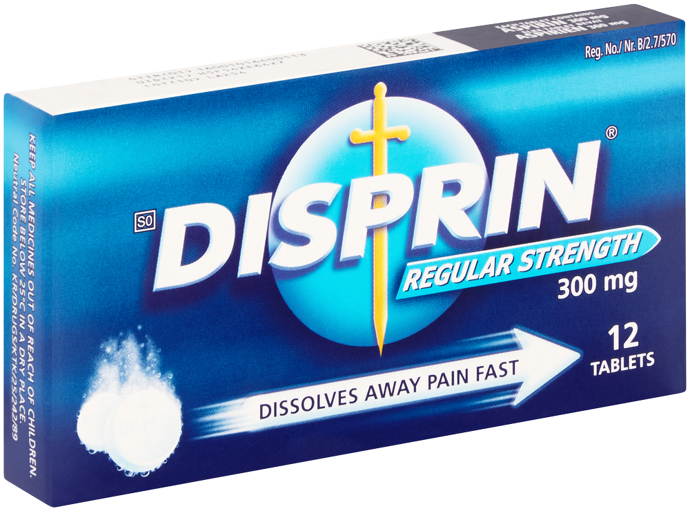 Disprin Regular Strength Pain Relief Tablets 12pk