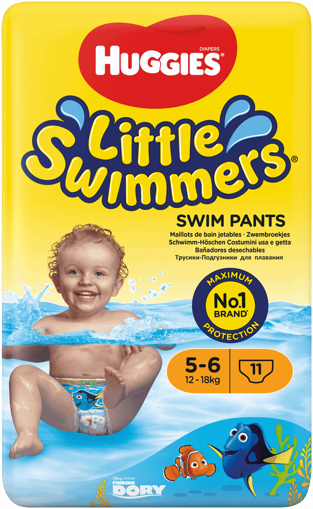 Huggies Little Swimmers Size 5-6 Disposable Nappy Swim Pants 11pk