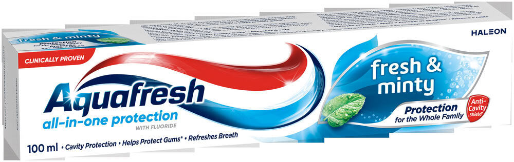 Aquafresh All-in-One Protection Fresh & Minty Fluoride Toothpaste 100ml