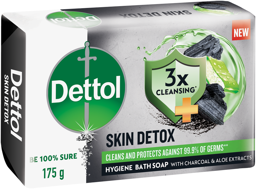Dettol Skin Detox Hygiene Bath Bar Soap 175g