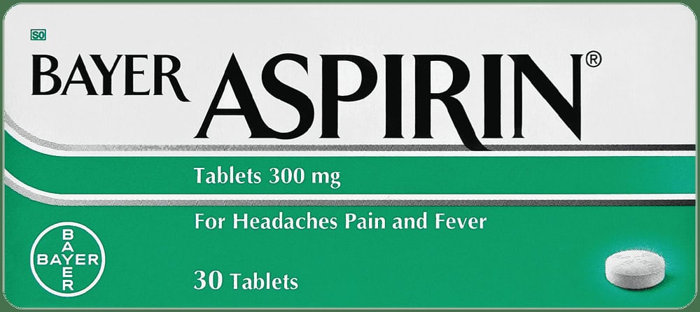 Aspirin Asprin 300mg Pain & Fever Relief Tablets 30pk