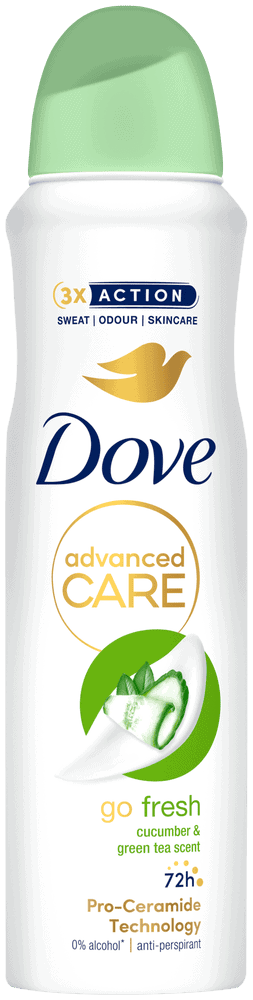 Dove Advanced Care Go Fresh Cucumber & Green Tea Go Fresh Anti-Perspirant Body Spray 150ml