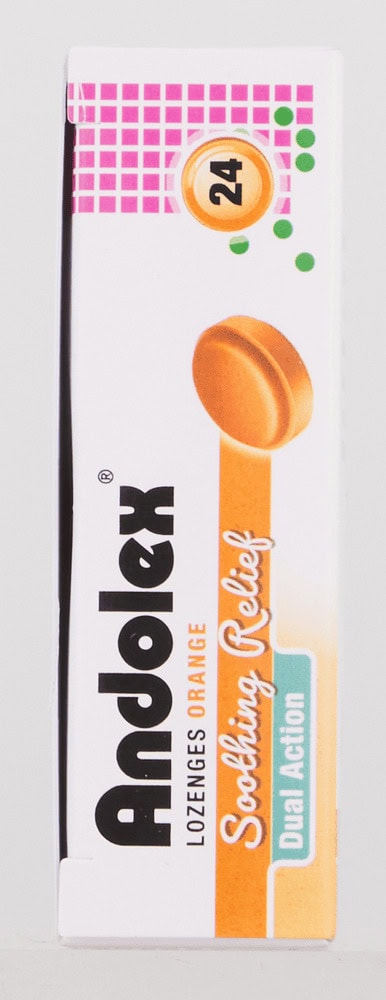Andolex Orange Soothing Relief Lozenges 24pk