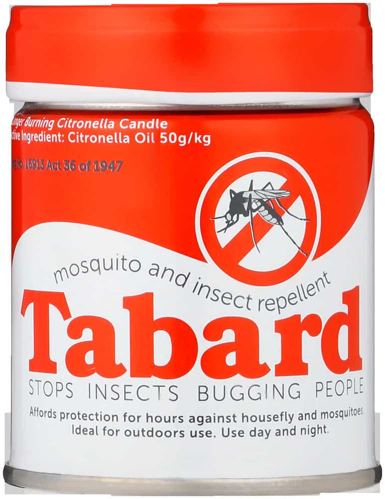 Tabard Citronella Candle Mosquito & Insect Repellent 120g