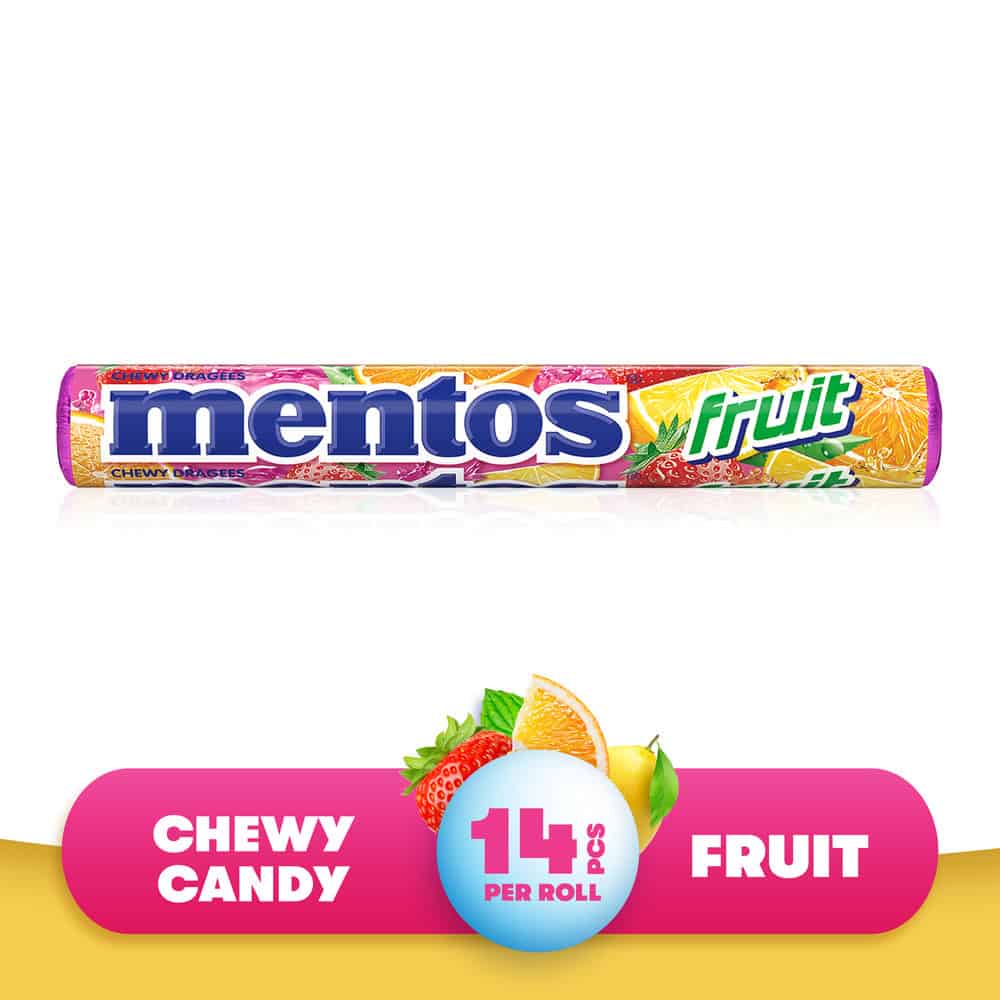 Mentos Fruit Chewy Candy 38g