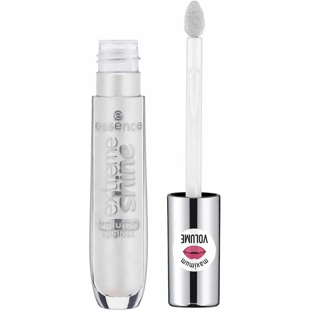 Front of Essence Extreme Shine Volume Lipgloss 101 Milky Way tube with applicator