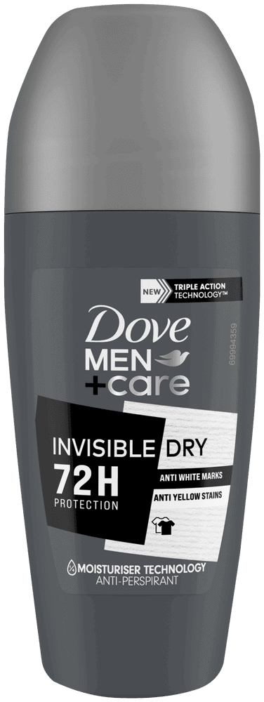 Dove Men+care Men+Care Invisible Dry Antiperspirant Roll-On Deodorant 50ml