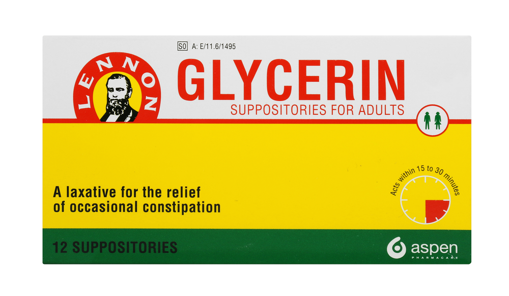 Lennon Glycerin Suppositories for Adults 12pk