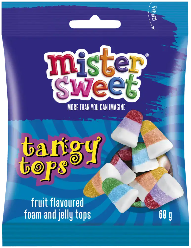 Mister Sweet Tangy Tops 60g