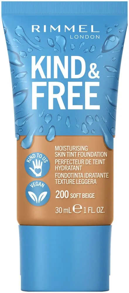 Rimmel Kind & Free Soft Beige Moisturising Skin Tint Foundation 30ml