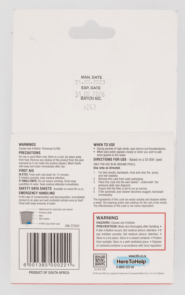 HTH Clear Blu Water Clarifier 1s