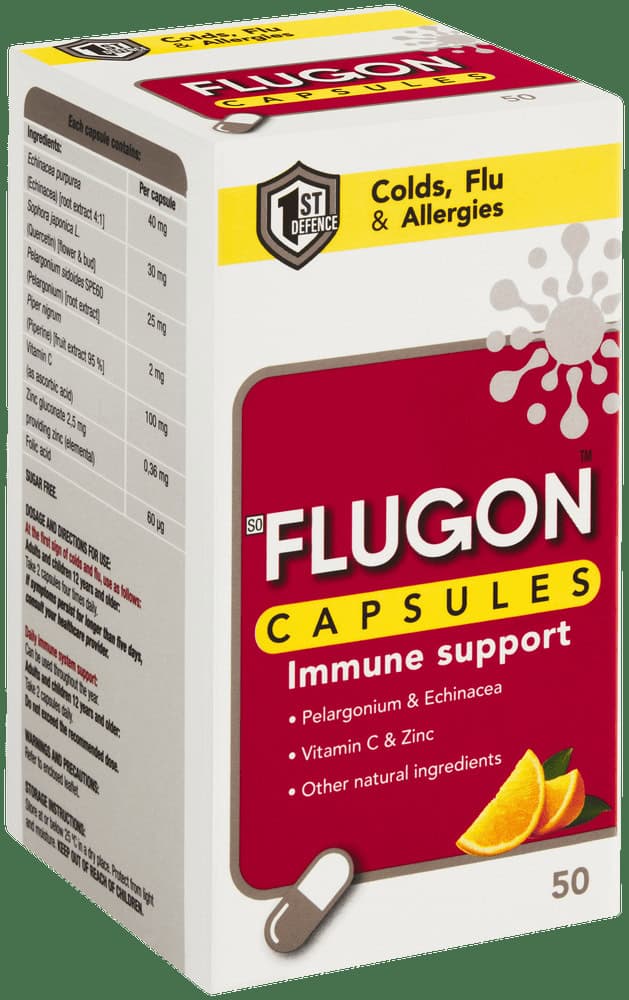 Flugon Cold and Flu Defence Capsules 50pk