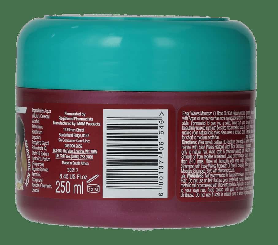 Easy Waves Argan Moroccan Oil Boost Out Curl Relaxer 250ml