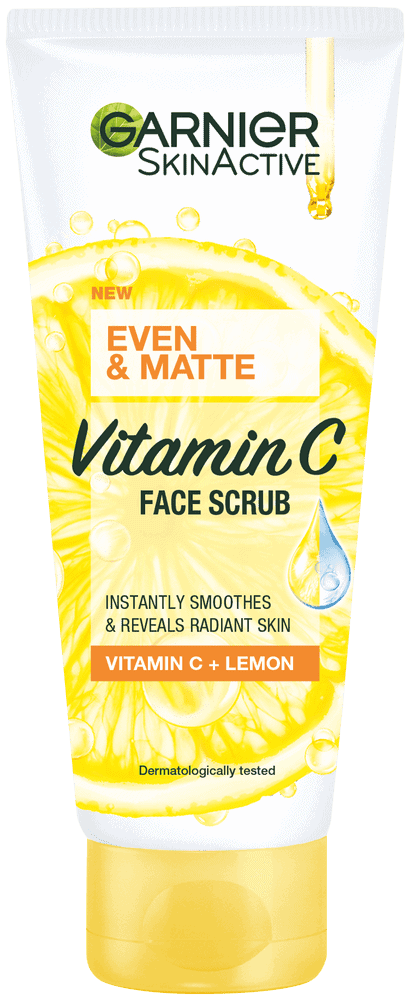 Garnier SkinActive Even & Matte Vitamin C Face Scrub 100ml