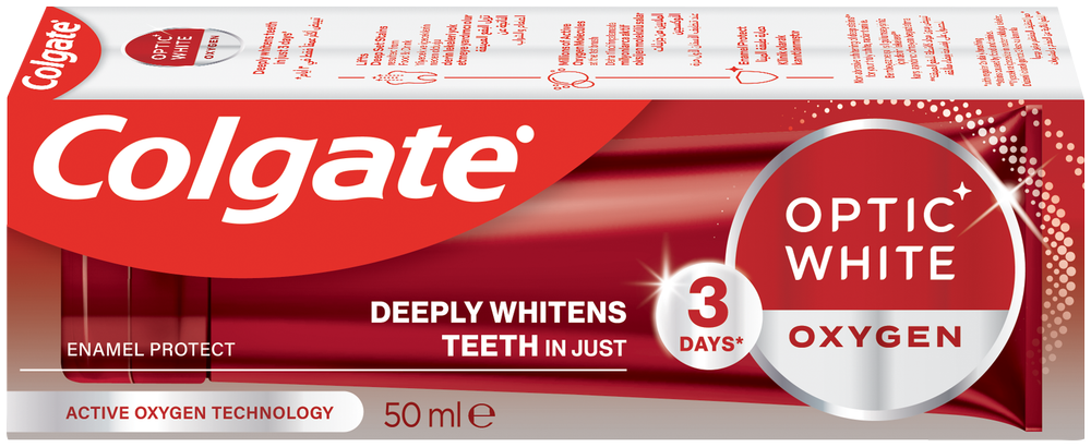 Colgate Optic White Oxygen Fluoride Toothpaste 50ml