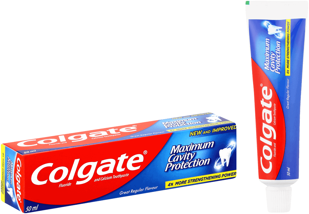 Colgate Maximum Cavity Protection Regular Flavour Fluoride &amp; Calcium Toothpaste 50ml