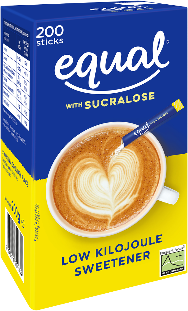 Equal Low Kilojoule Sweetener Sticks with Sucralose 200pk