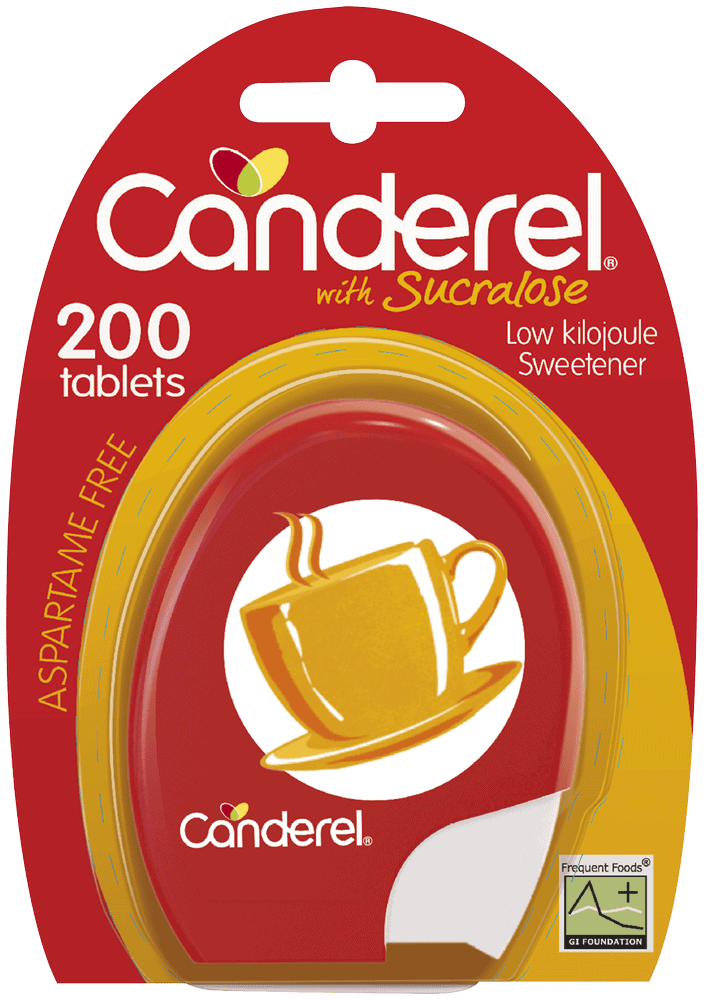 Canderel Sucralose Low Kilojoule Sweetener Tablets 200pk