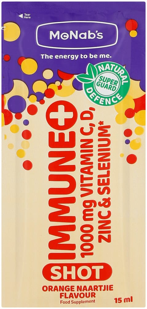 Mcnab's Orange Naartjie Flavour Immune Plus Shot 15ml