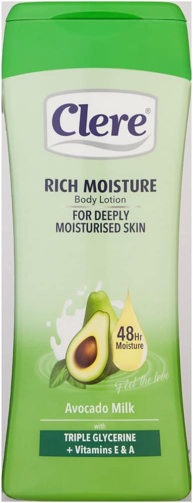 Clere Avocado Milk Rich Moisture Body Lotion 400ml
