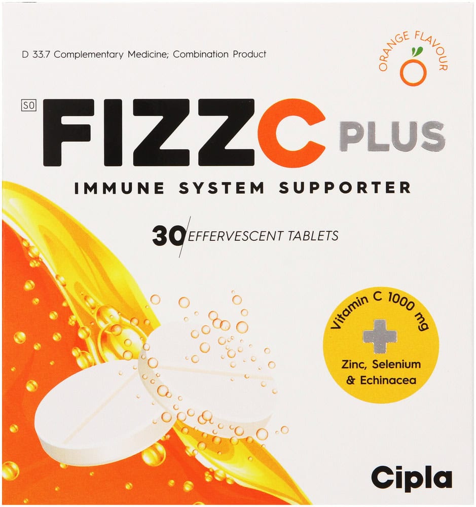 Fizz C Orange Flavoured Plus Effervescent Tablets 3 x 10pk
