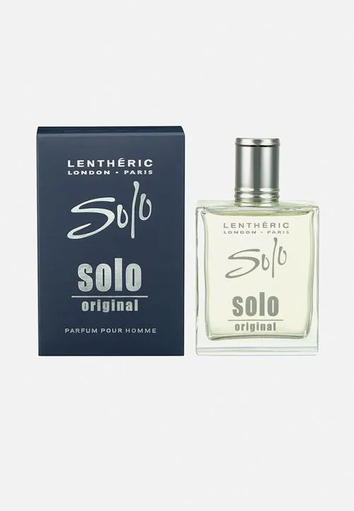 Front of Lenthéric Solo Original Parfum Pour Homme 100ml box and bottle