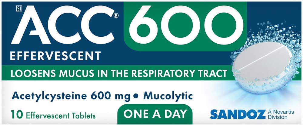 ACC 600 Effervescent Tablets 10pk