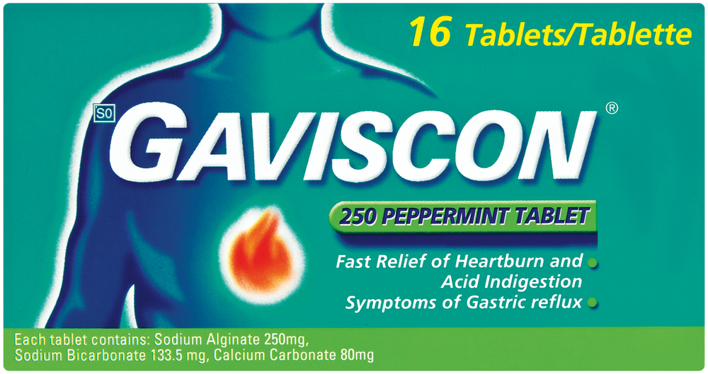 Gaviscon Peppermint Heartburn Tablets 16pk