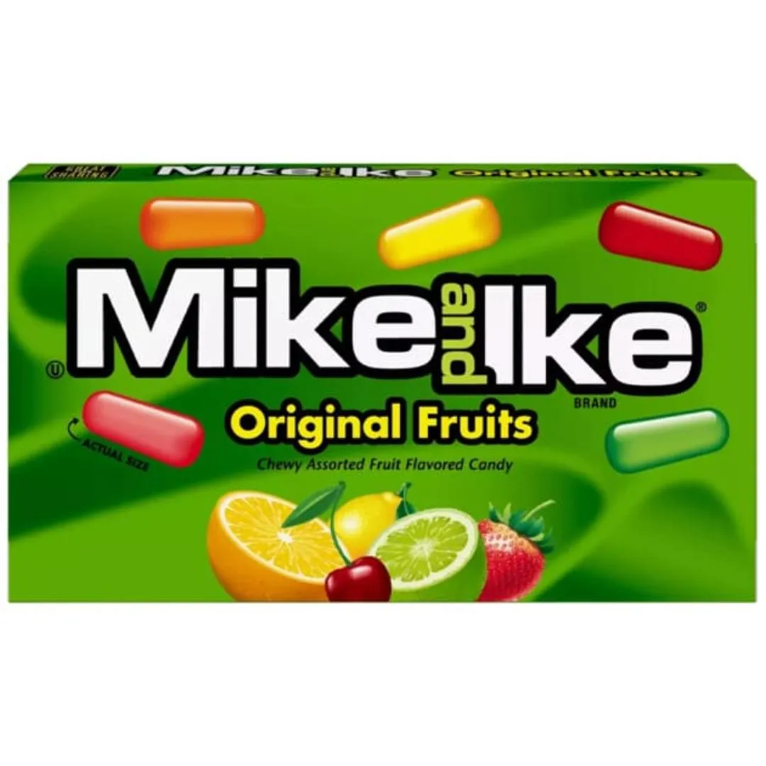 Front of Mike and Ike Original Fruits chewy candy box