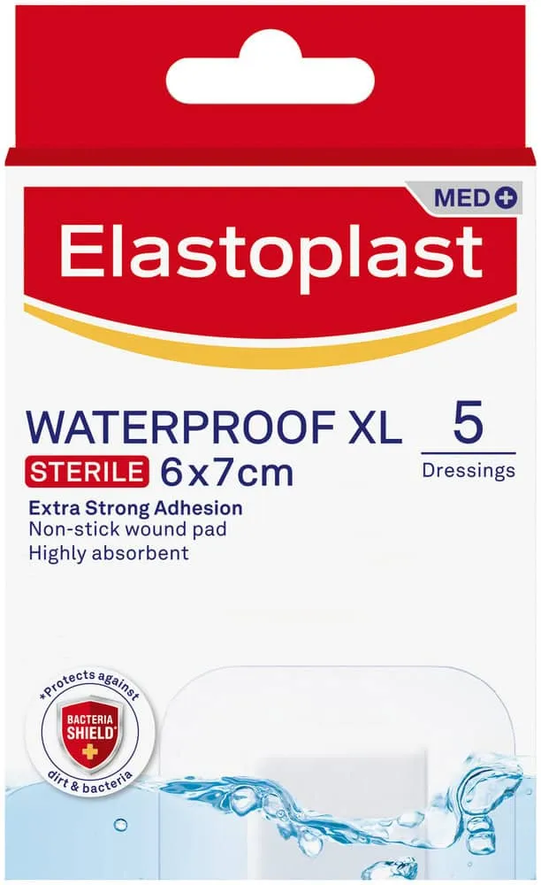 Elastoplast Sensitive XL Waterproof Sterile Dressings 5pk