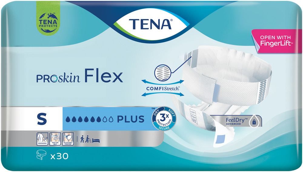 TENA ProSkin Plus Adult Incontinence Flex Briefs 30pk