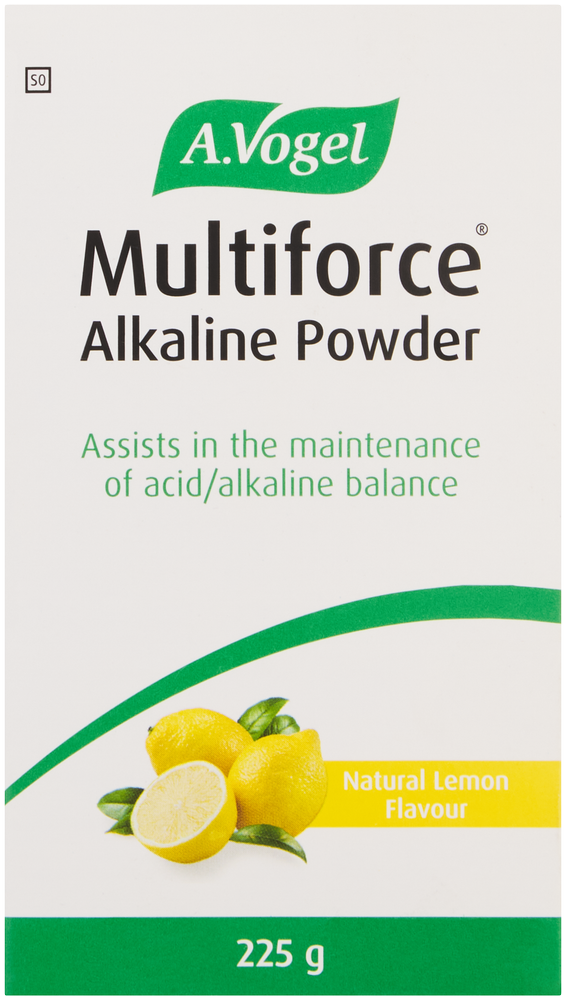 A. Vogel Multiforce Natural Lemon Flavour Alkaline Powder 225g
