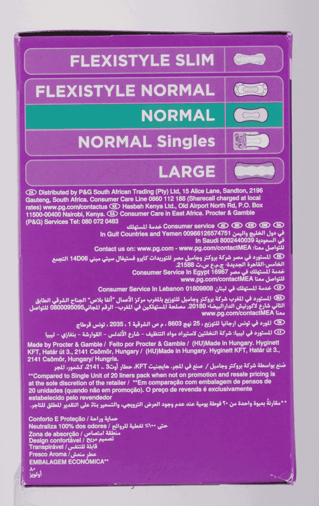Always Normal Scented Pantyliners 80pk