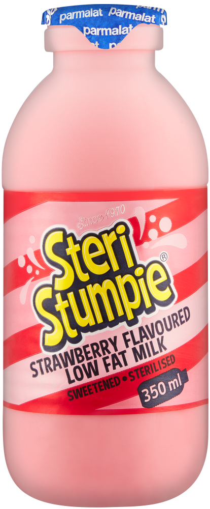 Steri Stumpie Strawberry Flavoured Low Fat Milk 350ml